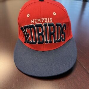 Memphis Redbirds Minor League Snapback Hat Red Logo Outdoor Cap 👀